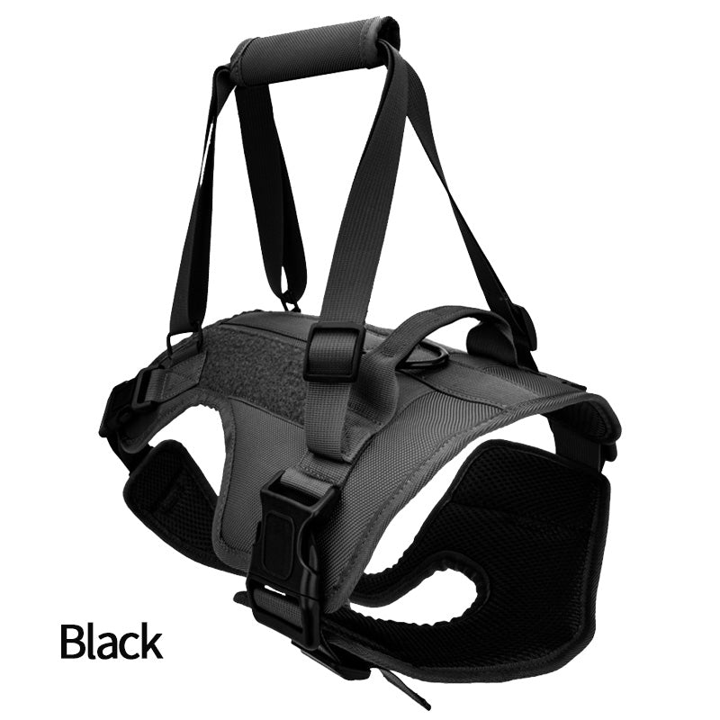 Adjustable Dog Lift Harness - Supportive Sling for Large Dogs with Hind Legs, Mobility Aid for Elderly & Disabled - Durable Nylon Vest for Hip & Back Joint Injury Assistance During Walks, Without Battery